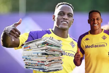 Lo que dijo prensa italiana por actuación de Yerry Mina en Fiorentina vs Bolonia