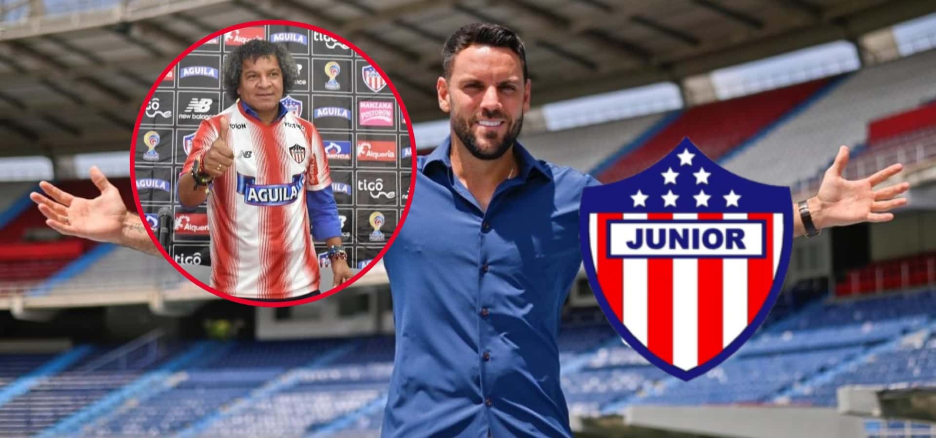 Lo que dijo Viera de Gamero en Junior (Foto tomada de Futbolete, El Heraldo y Junior redes)