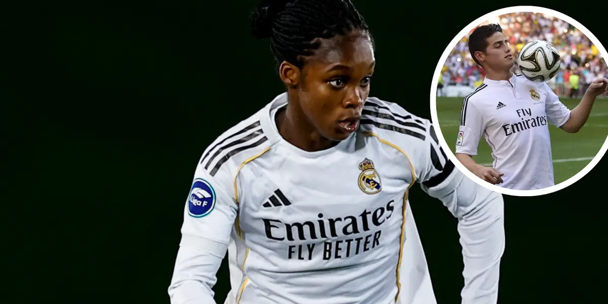 Lo que Linda Caicedo está por igualar de James Rodríguez en el Real Madrid Foto: Real Madrid
