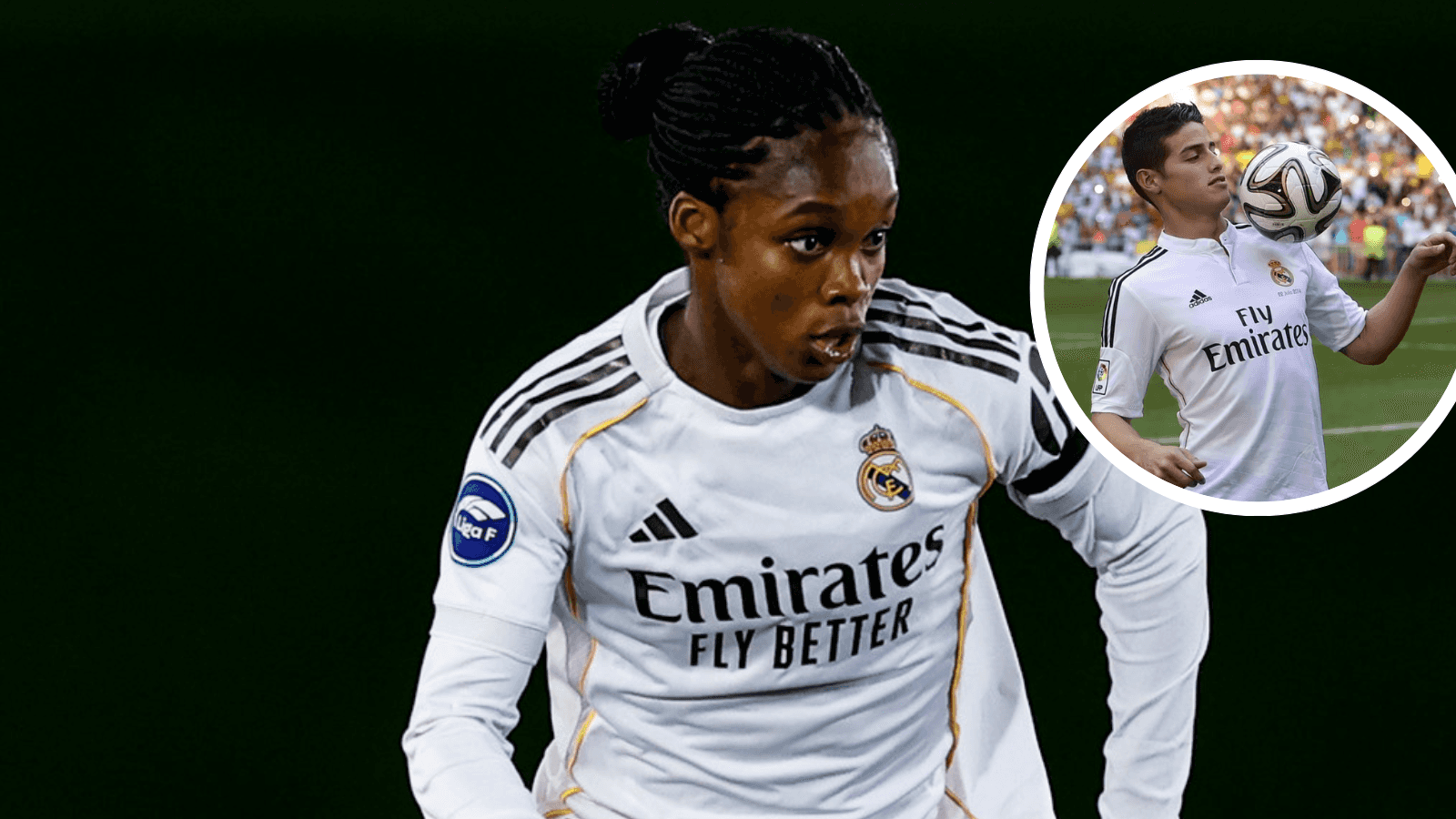 Lo que Linda Caicedo está por igualar de James Rodríguez en el Real Madrid Foto: Real Madrid