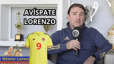 Lorenzo a poner la lupa en los delanteros. Foto de Lorenzo tomada de Lorenzo tomada de FCF Web Site, camiseta de Colombia de Adidas