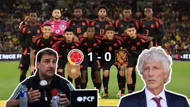 Lorenzo habló tras ganarle a España. Fotos tomadas de Gol Caracol y TyC Sports.