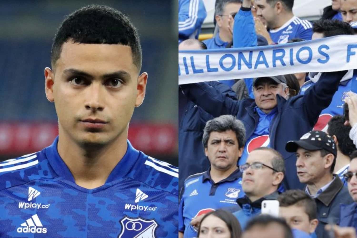 Los aficionados aprovecharon para enviar mensajes de apoyo al jugador del cuadro embajador.