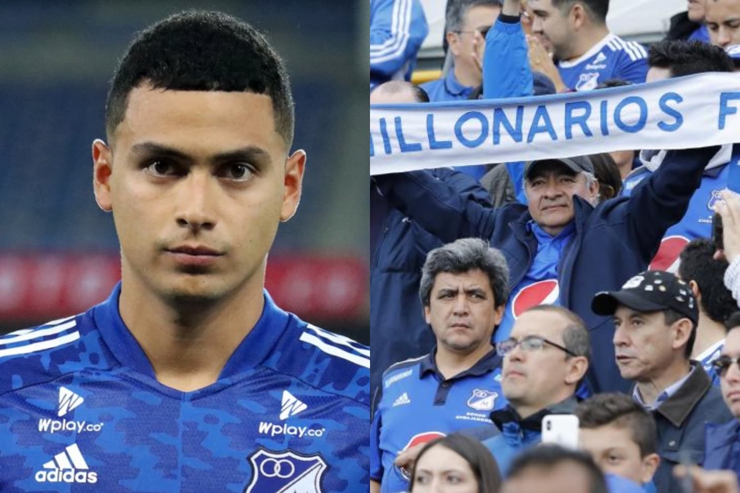Los aficionados aprovecharon para enviar mensajes de apoyo al jugador del cuadro embajador.