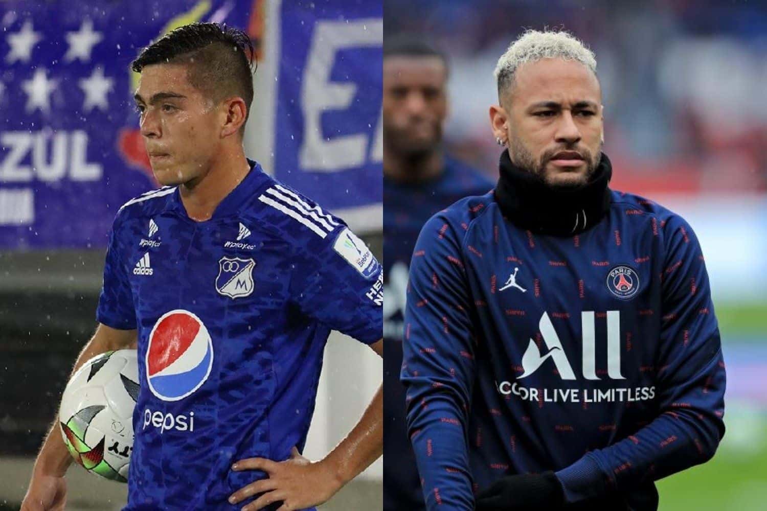 Los aficionados del club embajador comparan al jugador de Millonarios con Neymar.