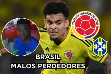 Los brasileños fueron malos perdedores contra Colombia.
