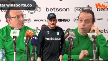 Los dirigentes de Atlético Nacional se atornillan al club (Foto tomada de Win Sports captura de pantalla y El Colombiano)