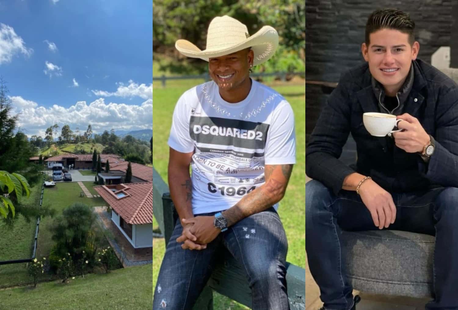 Los dos jugadores tienen excelentes propiedades, pero James Rodríguez está lejos de los elementos rústicos del campo.