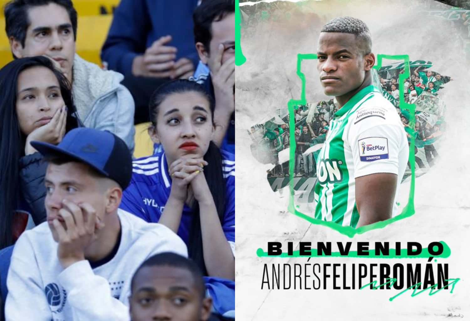 Los hinchas de Millonarios FC reaccionaron por la llegada de Andrés Felipe Román a Atlético Nacional.
