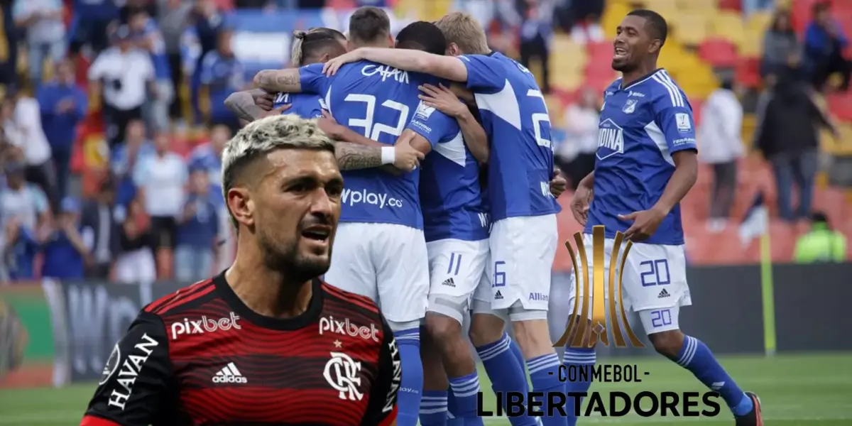 Los jugadores de Millonarios celebrando una anotación. FOTO: Antena 2
