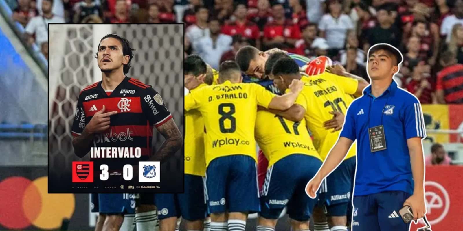 Los jugadores de Millonarios FC en el Estadio Maracaná de Brasil