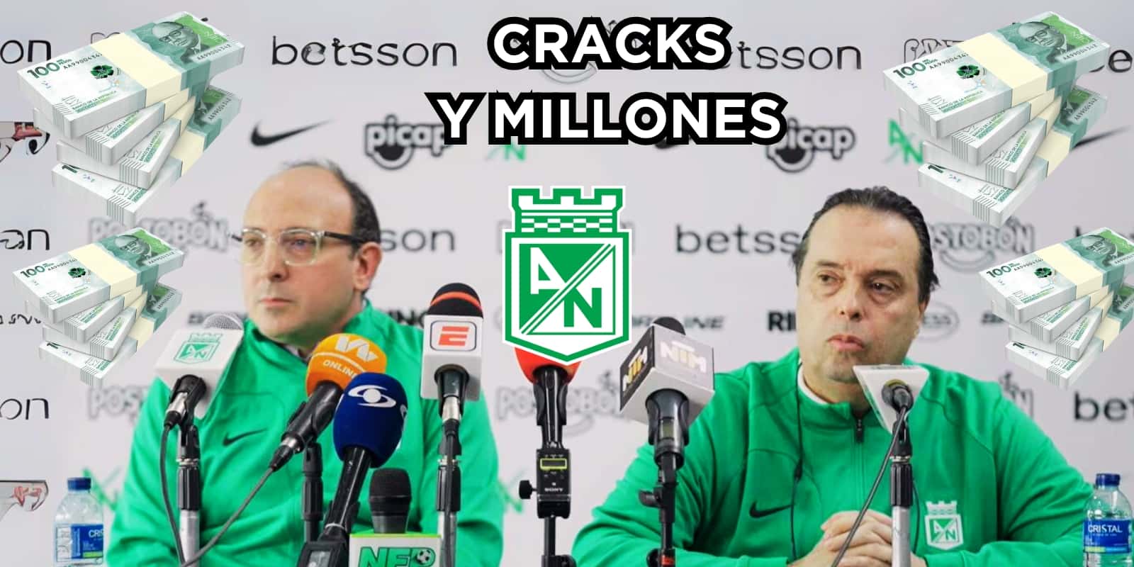 Los jugadores de Nacional se revalorizan. Foto tomada de YouTube Atlético Nacional, pesos de 123RF.