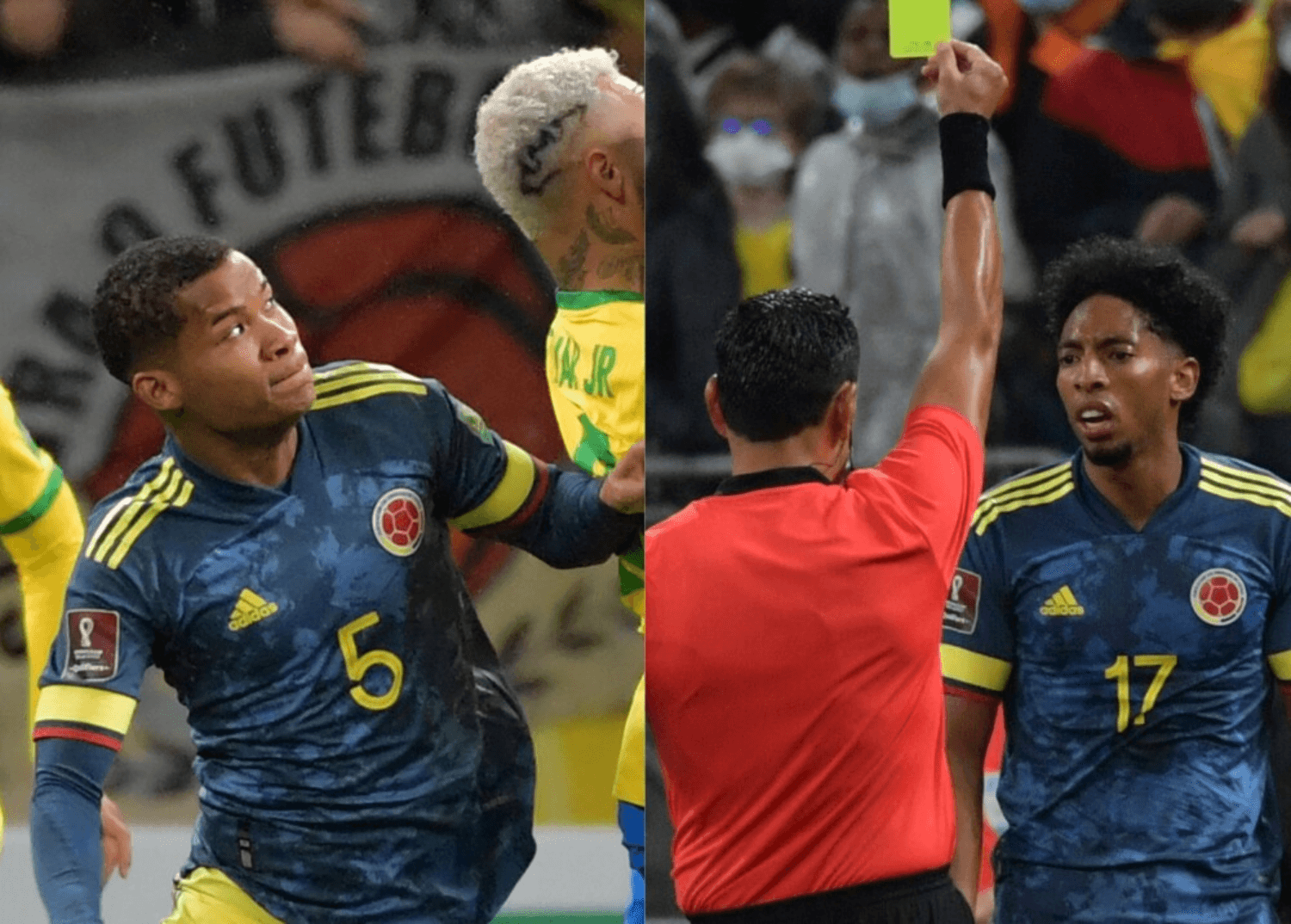 Los jugadores recibieron la tarjeta amarilla en el compromiso ante Brasil.