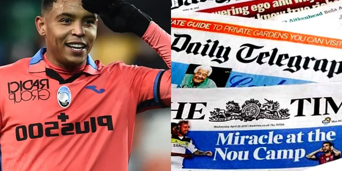 Los medios internacionales se rindieron a los pies de Luis Muriel por el doblete que marcó en Italia.