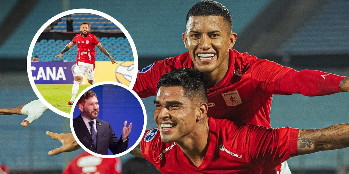 Los regalos de la CONMEBOL al América de Cali por su debut en Sudamericana Foto: Conmebol y América de Cali