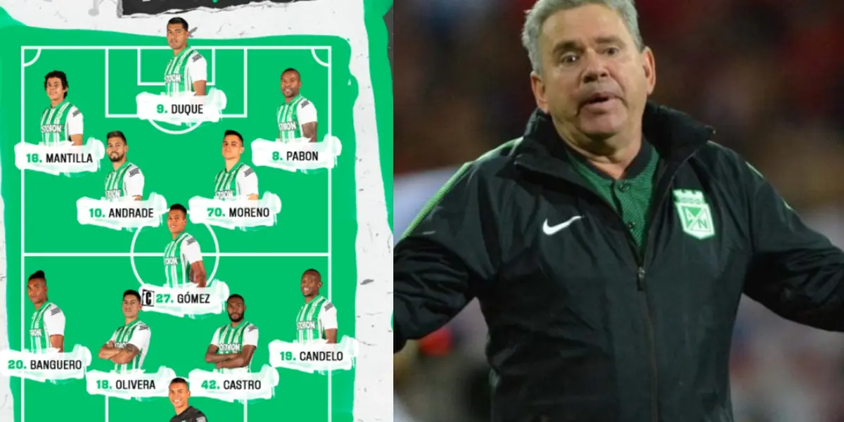 Los tres futbolistas que tiene habitualmente el técnico verdolaga en el once titular son motivo de discusión en las redes sociales, tras el pálido empate frente a Once Caldas.