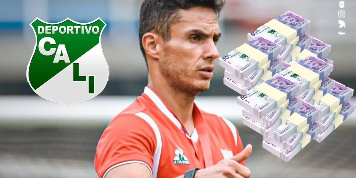 Lucas González dirigiendo al América de Cali