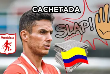 Lucas González fue echado del América de Cali y en la prensa de Colombia le dieron una cachetada.