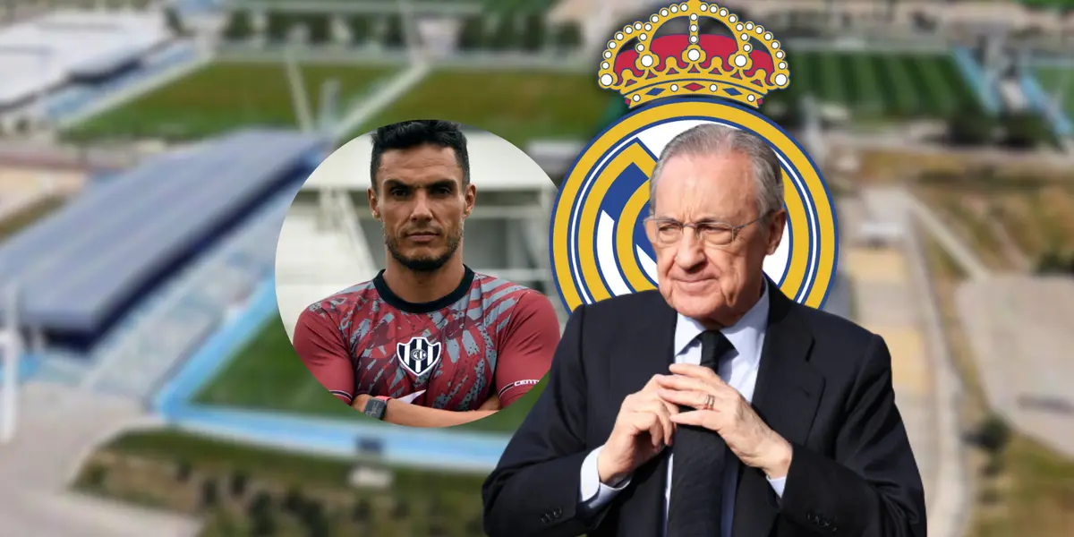 Lucas González y Florentino Pérez Foto: Real Madrid, Escudoteca y Central Córdoba