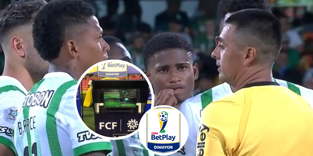 Luego de la polémica en la jornada de Copa Colombia les traemos la explicación del no uso del VAR en el certamen Foto: Captura de Win Sports y DIMAYOR