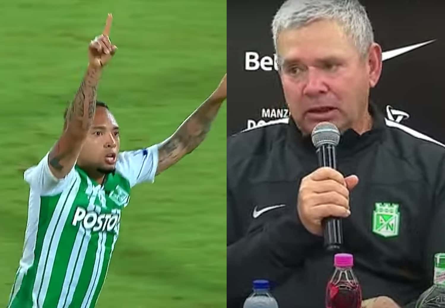 Luego del empate en el estadio Atanasio Girardot, el entrenador verdolaga manifestó que se sentía a gusto con la plantilla y en especial con un jugador fuertemente criticado por la hinchada.