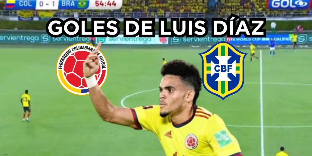 Luis Díaz anotó un doblete contra Brasil.