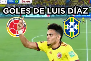 Luis Díaz anotó un doblete contra Brasil.