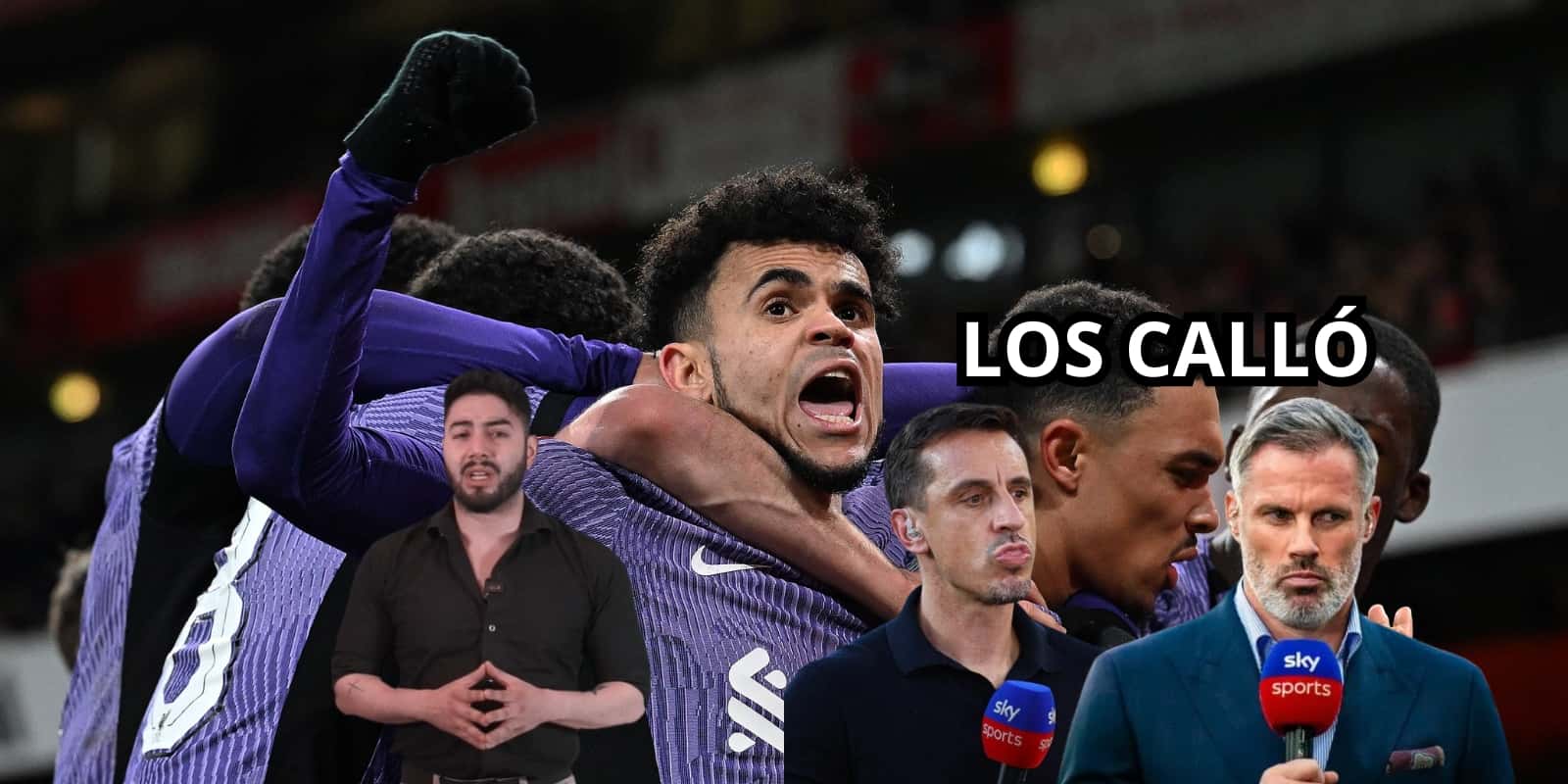 Luis Díaz calló a Jamie Carragher y a Gary Neville tras ser criticados.