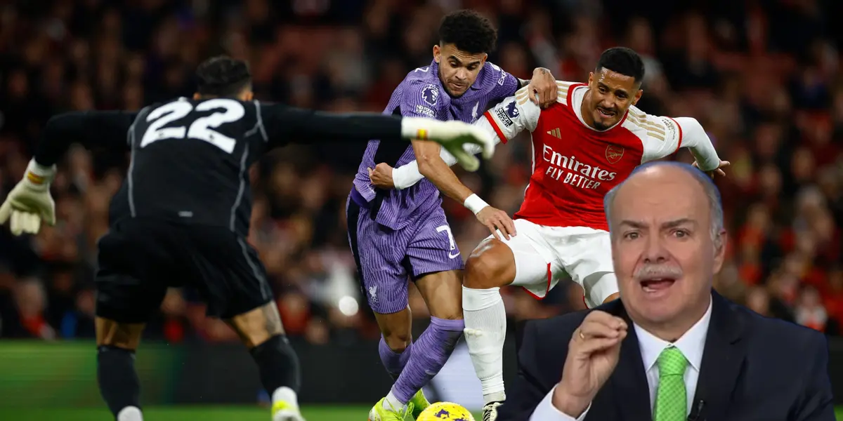 Luis Díaz cayó derrotado ante Arsenal por la Premier League.