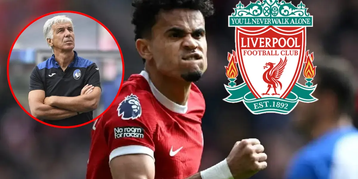 Luis Diaz con la camiseta de Liverpool