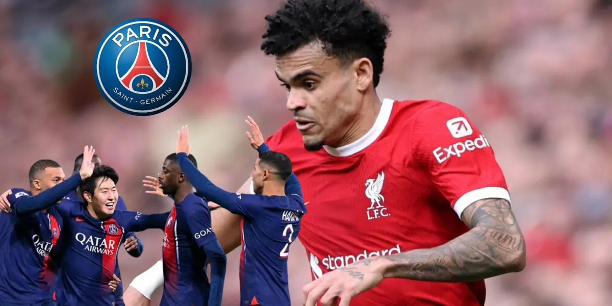 Luis Díaz con la camiseta del Liverpool de Inglaterra. FOTO: Noticias Caracol