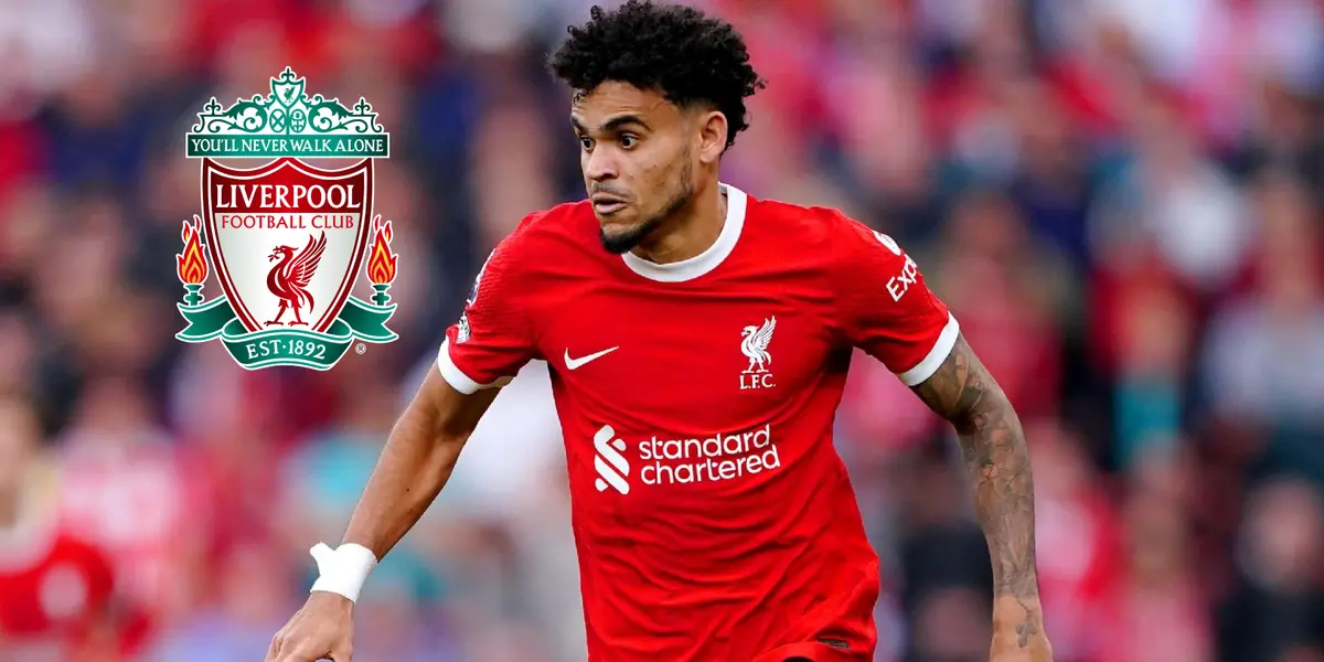 Luis Díaz con la camiseta del Liverpool. FOTO: BeIN Sports