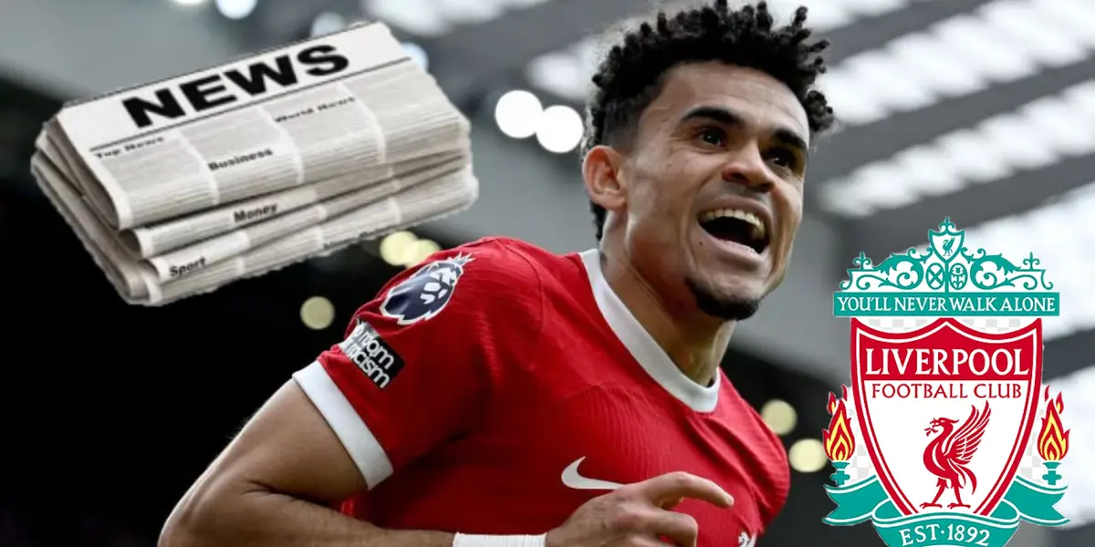 Luis Díaz con Liverpool- Fotos: Pinterest, StickPNG, El País