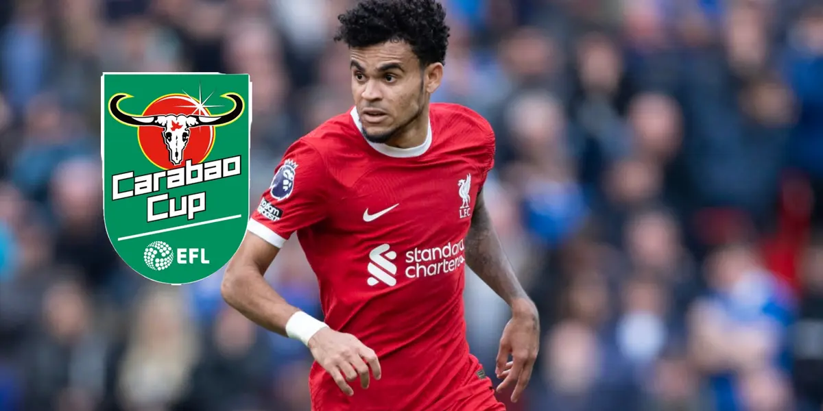 Luis Díaz con los colores del Liverpool.