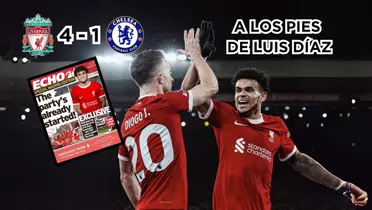 Luis Díaz con un actuación magistral en el Liverpool contra el Chelsea.