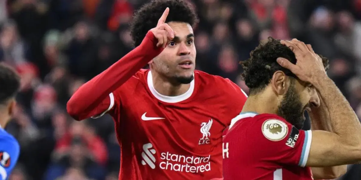 Luis Díaz crack en el Liverpool FC y el insólito destino que podría tener Salah (Foto tomad de Futbolred)