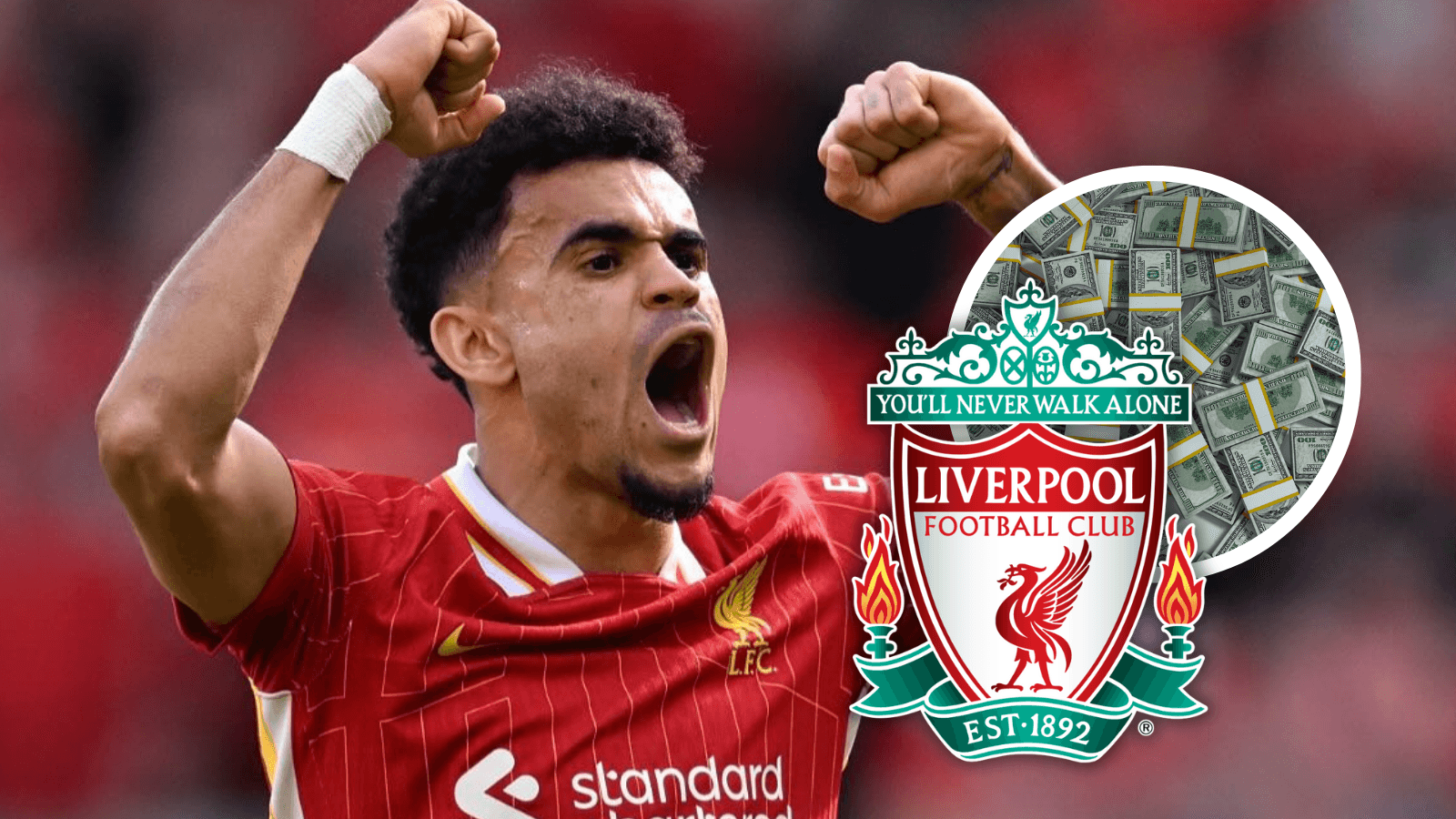 Luis Díaz dejaría atrás su bajo sueldo y firmaría un nuevo contrato millonario con Liverpool Foto: Luis Díaz, Pexels y Escudoteca