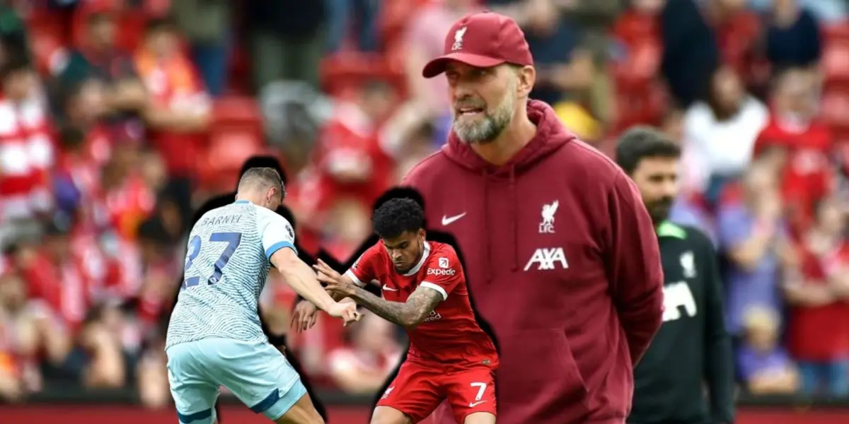Luis Díaz destacado con el Liverpool, pero Jürgen Klopp lo sacó del juego.