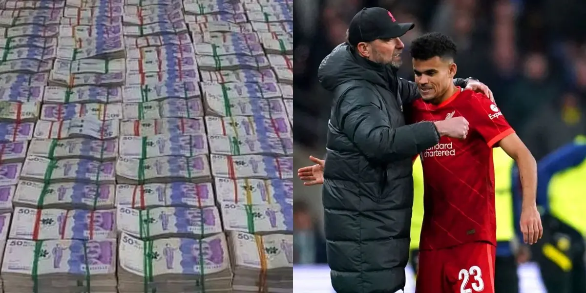 Luis Díaz en el último juego de la Premier League 2022-2023 no inició como titular.