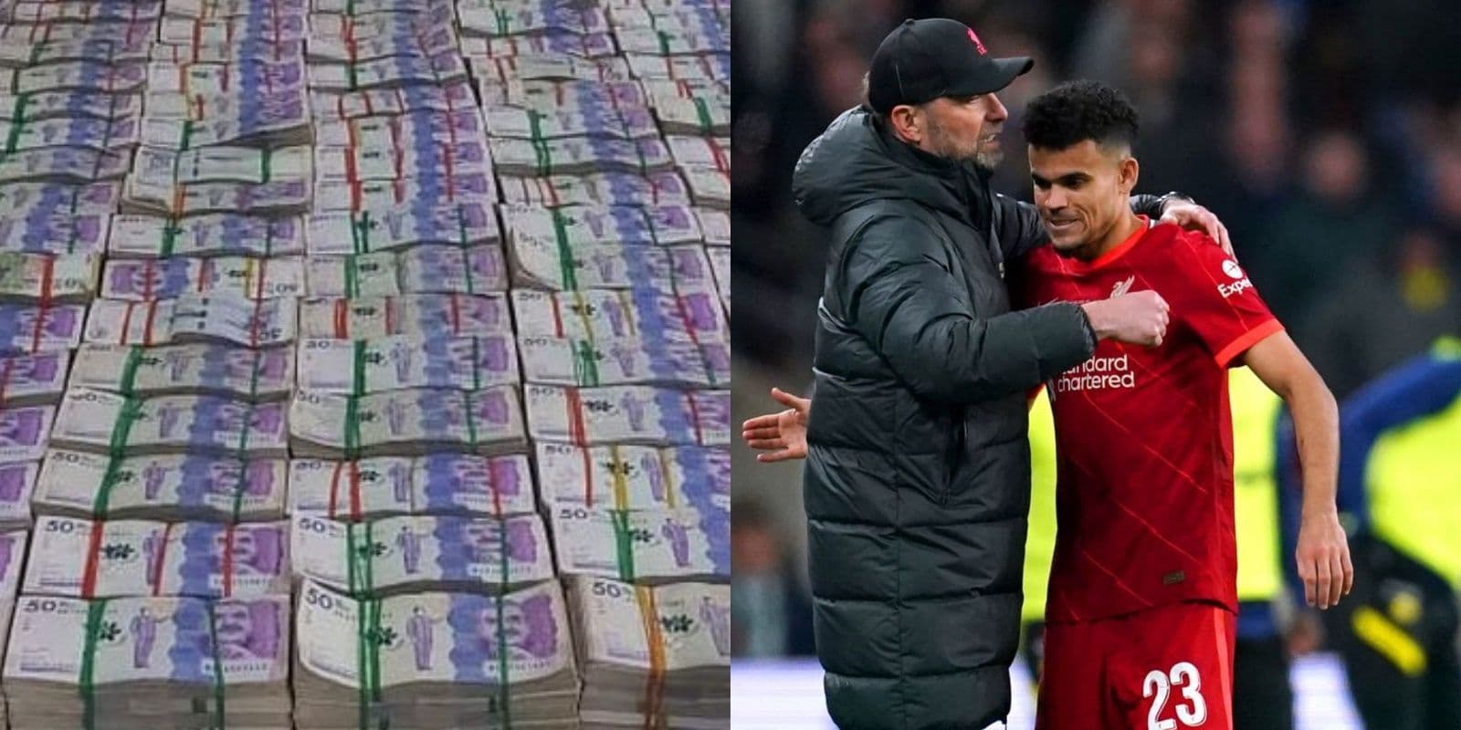 Luis Díaz en el último juego de la Premier League 2022-2023 no inició como titular.