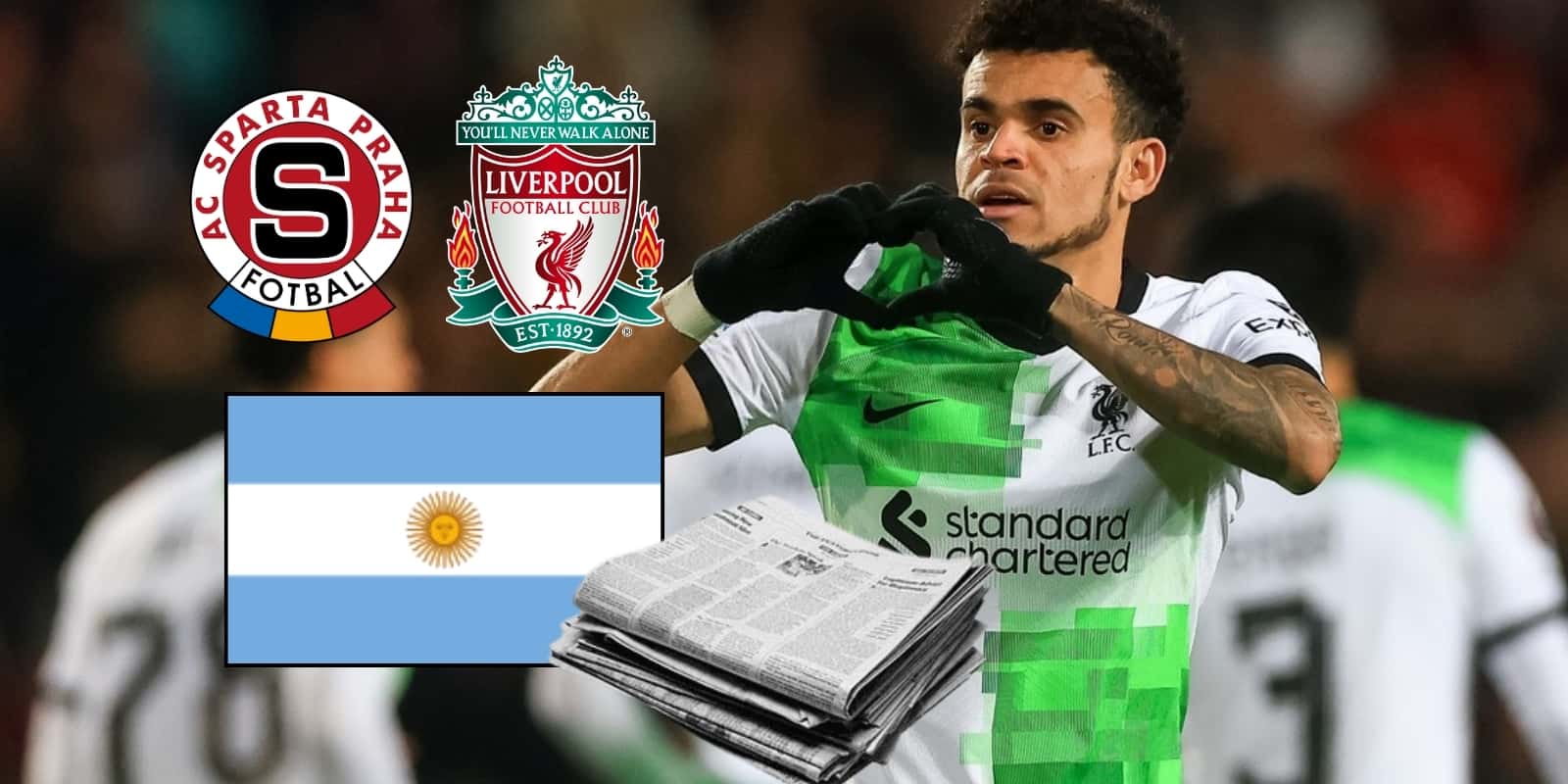 Luis Díaz elogiado en Argentina. Foto tomada del Diario Olé.