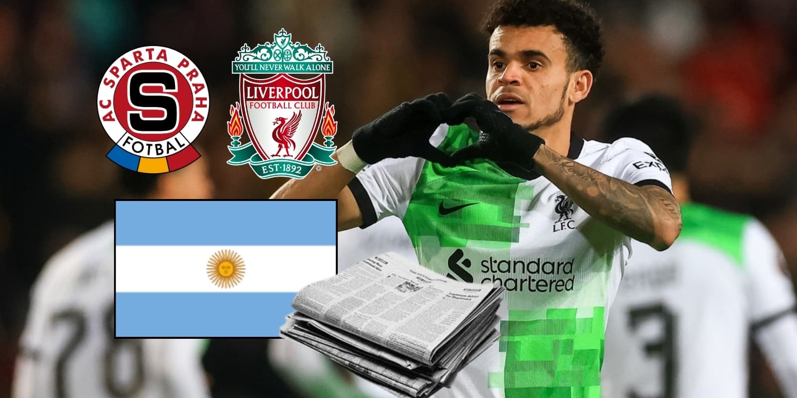Luis Díaz elogiado en Argentina. Foto tomada del Diario Olé.