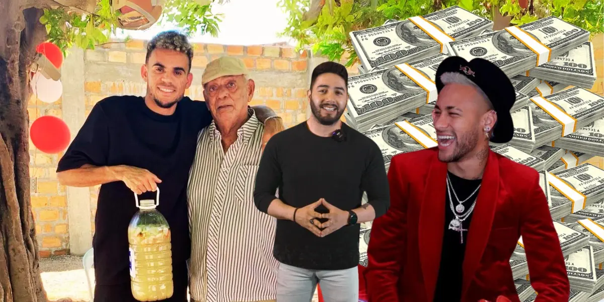 Luis Díaz en su cumpleaños demostró una vez más su humildad, bien diferente de su colega Neymar.