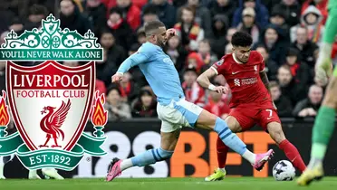 Luis Diaz es elogiado en el Liverpool. Foto de Díaz tomada de Twitter @LuisFDiaz19.