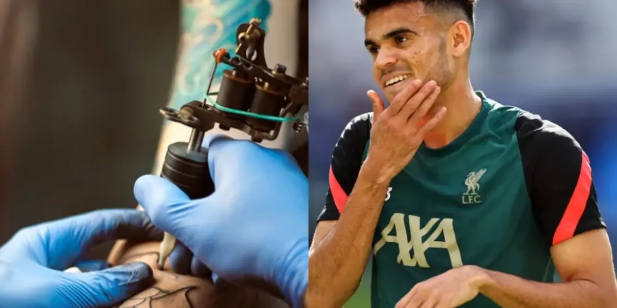 Luis Díaz está de vacaciones en Colombia y se descubrió en las redes sociales el nuevo tatuaje que se hizo junto a su esposa.