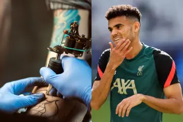 Luis Díaz está de vacaciones en Colombia y se descubrió en las redes sociales el nuevo tatuaje que se hizo junto a su esposa.