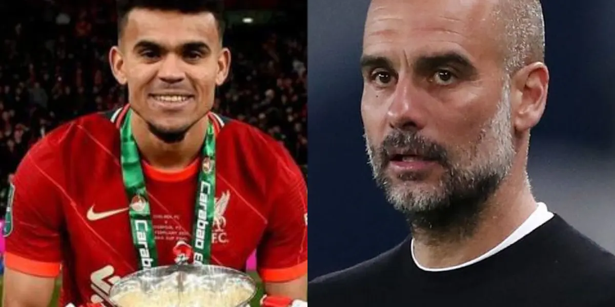 Luis Díaz estaría próximo a conseguir un nuevo título en Inglaterra y hay una predicción que afecta a Pep Guardiola y beneficia al colombiano en esa carrera.