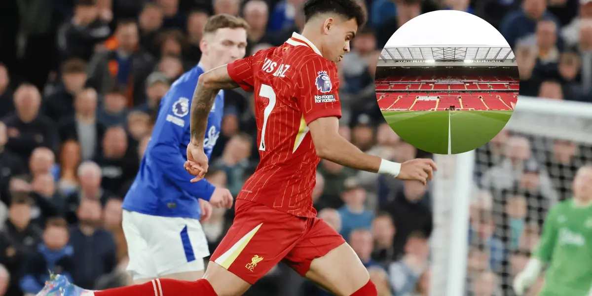 Luis Díaz firmó una noche espectacular en Liverpool y esto hicieron los fans Foto: LFC