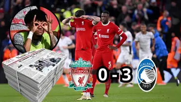 Luis Díaz fue duramente criticado en los 30 minutos que jugó en el Liverpool contra Atalanta