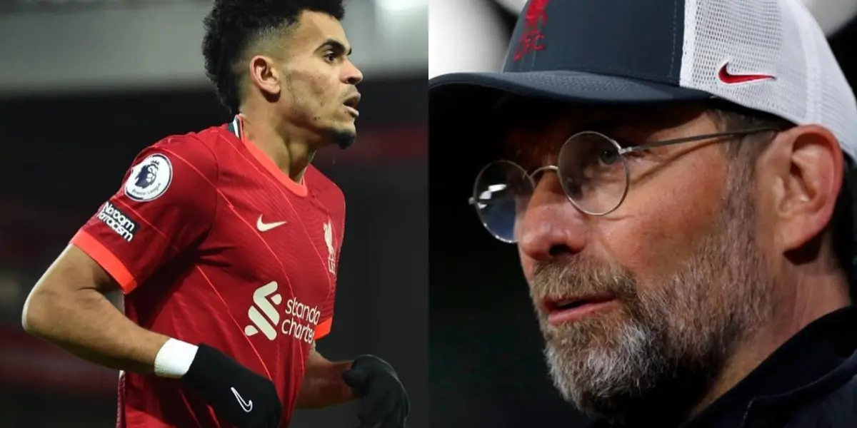 Luis Díaz no fue tomado en cuenta por Jürgen Klopp en el último partido del Liverpool.